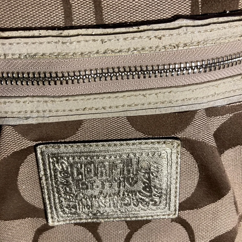 Coach Poppy Stylish Tan Designer Tote Bag